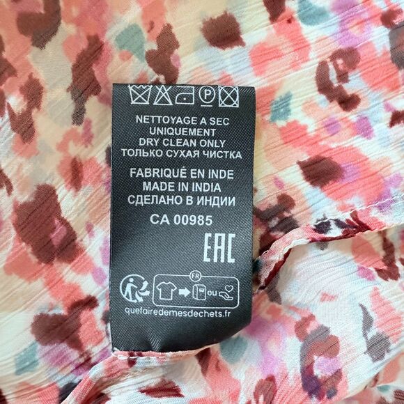 NWT Isabel Marant Étoile Daytonea Floral Long Sleeve Blouse in Raspberry & Ecru - Picture 13 of 16